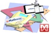 Resolución de ecuaciones con mathway