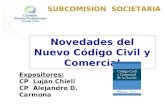 Subcomision  societaria 03.08.15   nuevo código civil y comercial 2015