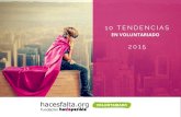 10 Tendencias voluntariado 2015