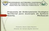 Propuesta de Ordenamiento Ecologico del Territorio del Municipio de Epitacio Huerta, Michoacan
