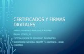 Certificados y firmas digitales