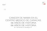 Historia del tratamiento del Cáncer de la mama en el Centro Médico de Caracas