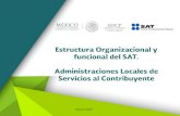 Estructura Organizacional y Funcional del SAT. Administraciones Locales de Servicios al Contribuyente / Cesar Luis Perales Tellez - Servicio de Administración Tributaria (SAT Mexico)