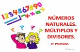 Matemáticas 6º. Números naturales. Múltiplos y divisores
