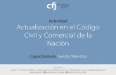 Presentación de Sandra Wierzba para la actividad "Actualización en el Código Civil y Comercial de la Nación"