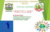 Reciclaje -CURSO CLIMATOLOGÍA Y METEREOLOGIA