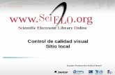 Control calidad visual Sitio local - Equipo Producción SciELO Brasil