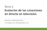 Tema 2 ppt. Evolución directos en tv.