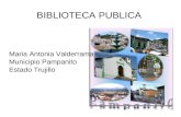 Presentacion biblioteca publica maria antonia valderrama