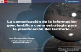 La comunicación de la información geocientífica como estrategia para la planificación del territorio