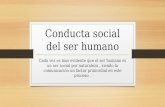 Conducta social del ser humano