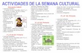 Programa de la XIX Semana Cultural