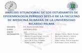 Análisis situacional de alumnos de epidemiologia 2015-2