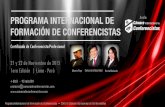 Programa Internacional de Formación de Conferencistas