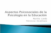 Aspectos psicosociales de la psicología en la educación