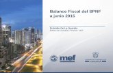 Balance fiscal a junio 2015 (1er. Semestre)