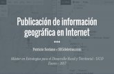 Publicación de datos geográficos en Internet