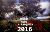 Anuari 2016. ADPN La Banqueta