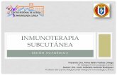Inmunoterapia subcutánea