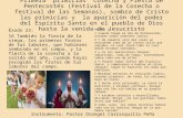 Primera "primicias" Cosecha y Fiesta de Pentecostés (festival de de la cosecha o festival de las Semanas)