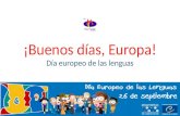 ¡Buenos días, europa! Día europeo de las lenguas