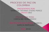 Proceso de paz en colombia vane