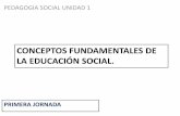 Conceptos fundamentales de Educacion Social