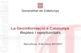 La geoinformació a Catalunya, reptes i oportunitats