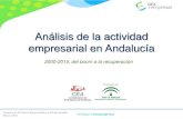 Análisis de la actividad empresarial en Andalucía: 2000-2015, del boom a la recuperación