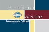 Plan de Trabajo 2015-2016