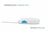 Presentacion y tarifas web 2012