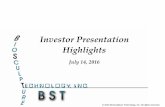BioSculpture Investor Presentation 7-14-16
