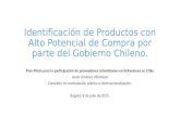 Identificación de Productos con Alto Potencial de Compra por parte del Gobierno Chileno.