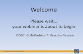 DDBC 2016 GoToWebinar Practice Presentation