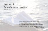 Lección 4 - Fe en la resurrección