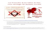 Los protocolos de los sabios de sión como estrategia del sionismo mundial