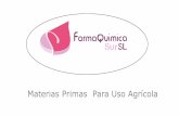Aminoácidos y otros productos para agricultura Farma Química Sur