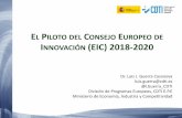 Piloto del Consejo Europeo de Innovación (EIC) 2018-2020