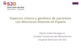 Espectro clínico genético de pacientes con mioclonus distonia, Hospital Sant Joan de Déu Barcelona