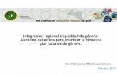 Presentacion foro SICA INTEGRACIÓN “Integración regional e igualdad de género: aunando esfuerzos para erradicar la violencia por razones de género”