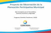 Presentación Planeación Participativa Municipal Contrial