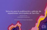 ArcGIS para smart cities: Solución para la publicación y edición de expedientes municipales en Sant Boi