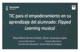 TIC para el empoderamiento en su aprendizaje del alumnado: Flipped Learning musical