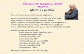 Manuela López García, Manolita: maestra y poetisa