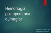 Hemorragia postoperatoria quirurgica