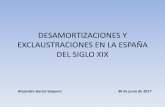 Exclaustraciones y desamortizaciones en la España del siglo XIX