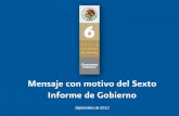 Sexto Informe, Felipe Calderón