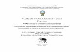 #PrimeroComunicación - Pomar - Plan de Trabajo 2016-2019