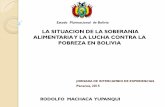Bolivia - La Situación de la Soberanía Alimentaria y la Lucha Contra la Pobreza en Bolivia - Presentación Rodolfo Machaca.