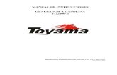 Manual generador Toyama tg2800-b